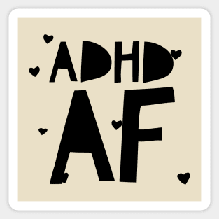 adhd hearts design Sticker